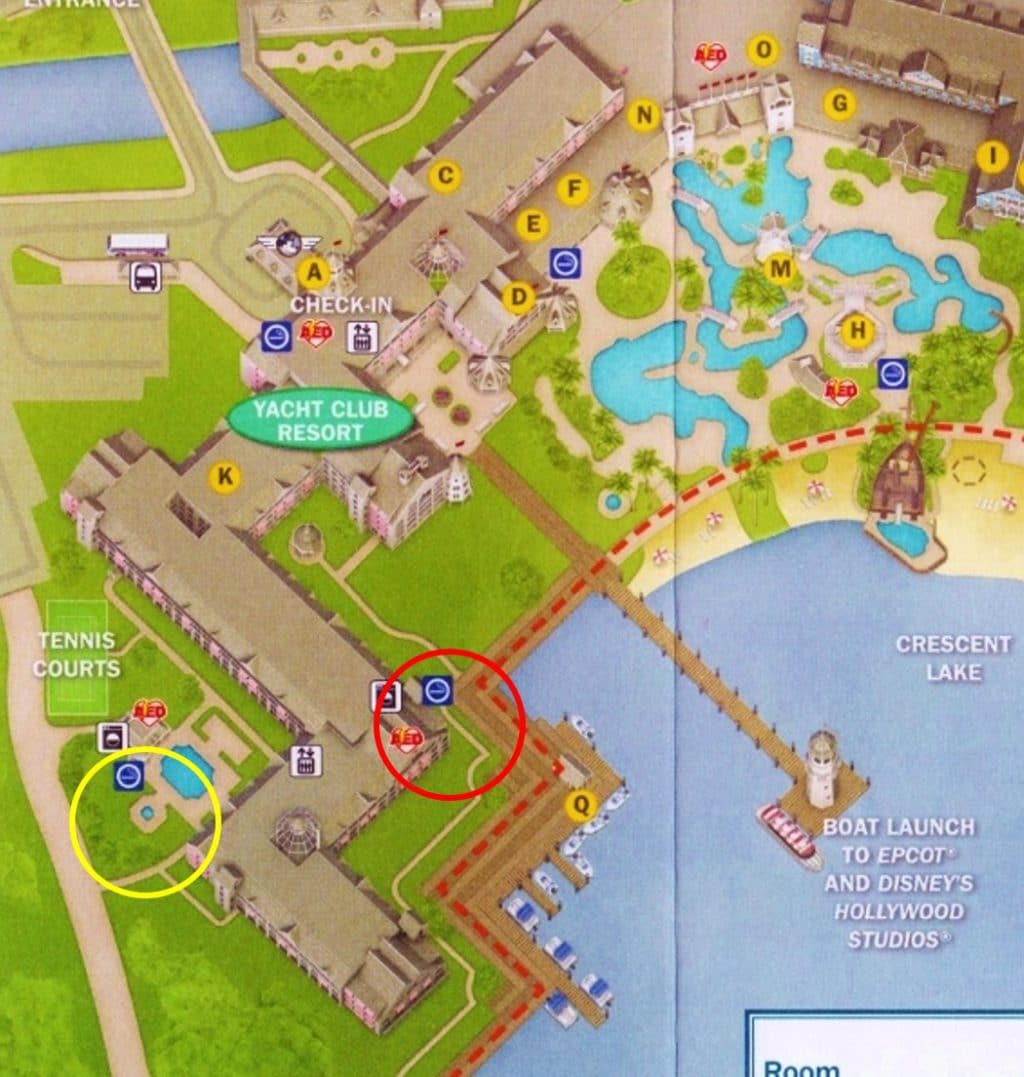 disney yacht club resort room map