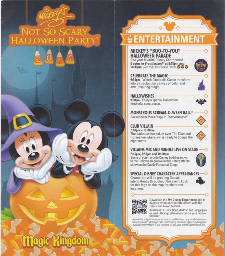 Mickey's Not-So-Scary Halloween Party 2014 Entertainment - Fireworks Parades etc