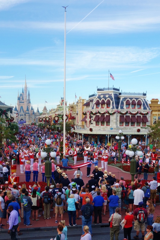 Daily Flag Retreat Magic Kingdom Veterans Day 2014 from yourfirstvisit.net