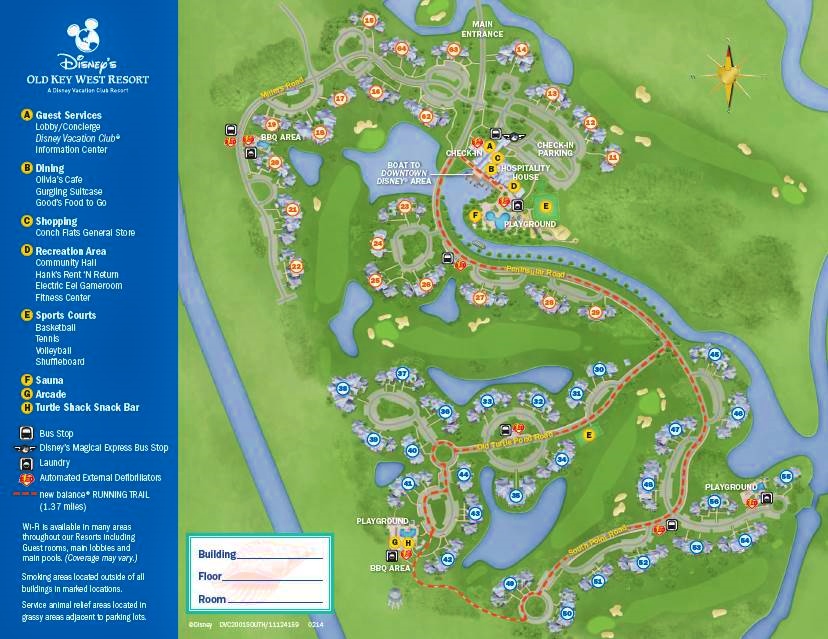 Map Disney's Old Key West Resort