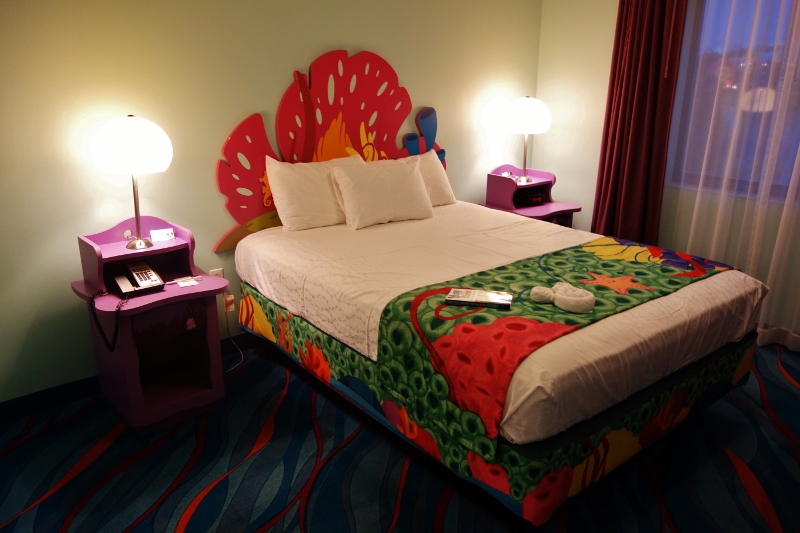 Bed Side Master Bedroom Finding Nemo Family Suite Disney's Art of Animation Resort from yourfirstvisit.net