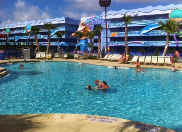 The Little Mermaid Pool at Disney's Art of Animation Resort from yourfirstvisit.net