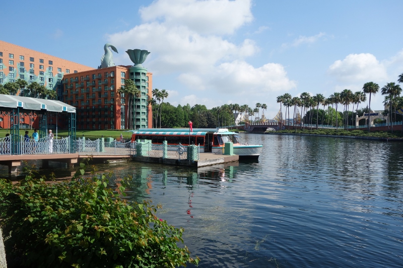 Boat Dock Disney World Swan and Dolphin from yourfirstvisit.net