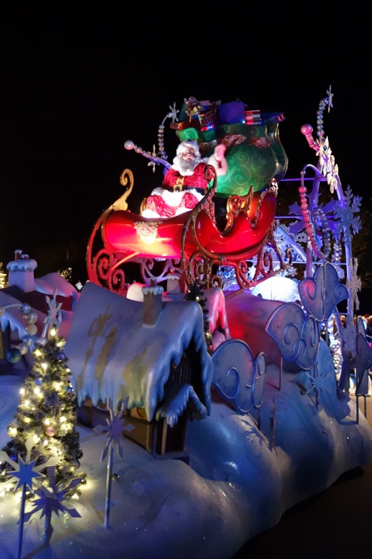 Santa Mickey's Once Upon a Christmastime Parade at MVMCP from yourfirstvisit.net