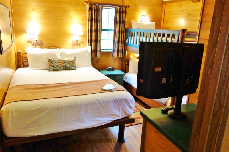 Refurbed Bedroom The Cabins at Fort Wilderness from yourfirstvisit.net