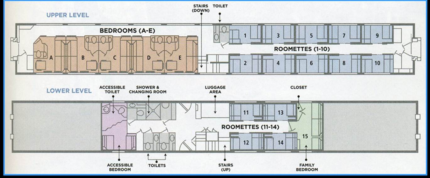 amtrak auto train lower level seating layout