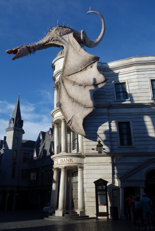 Outside Gringotts Diagon Alley Wizarding World of Harry Potter from yourfirstvisit.net