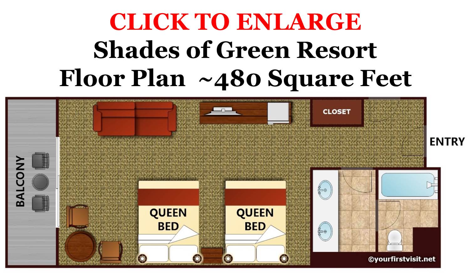 Shades of Green Floor Plan from yourfirstvisit.net