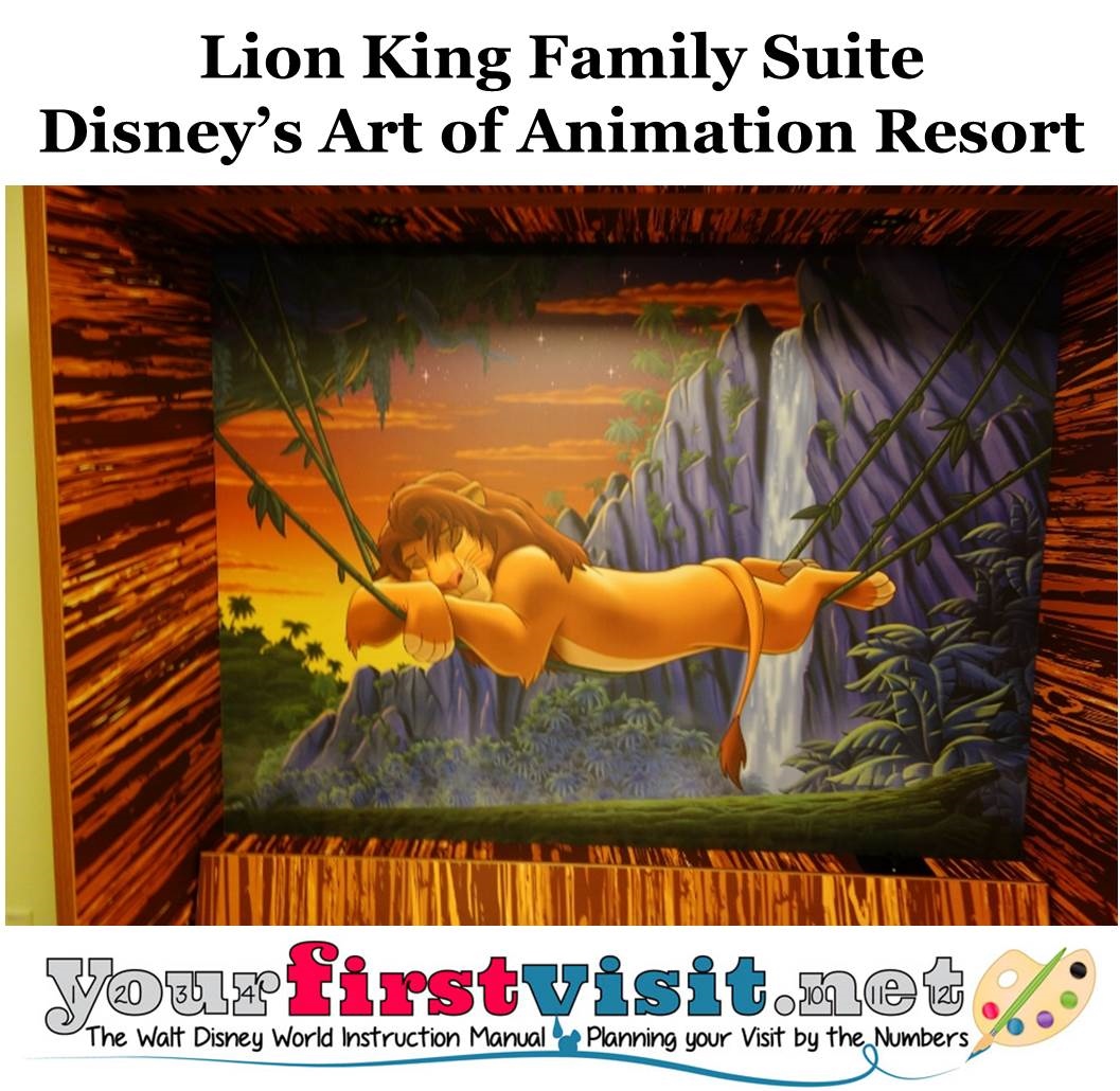 Lion King Family Suite Disney's Art of Animation Resort from yourfirstvisit.net