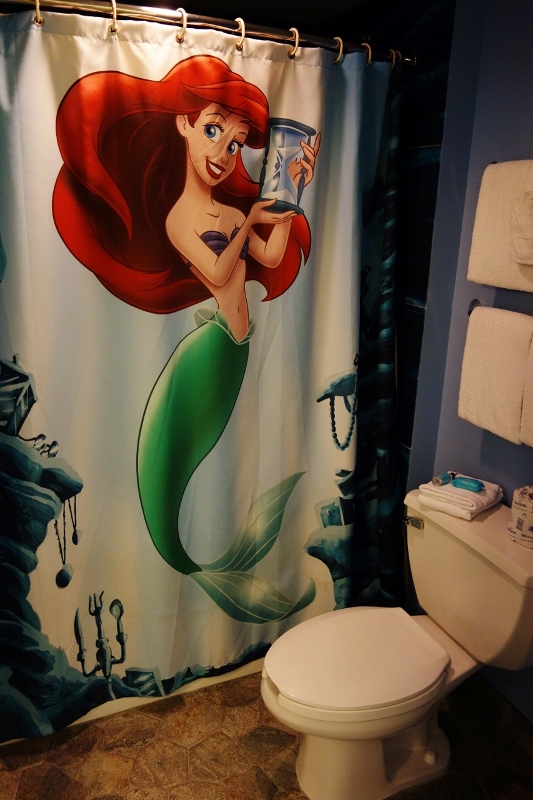 Shower Curtain Little Mermaid Art of Animation Room from yourfirstvisit.net