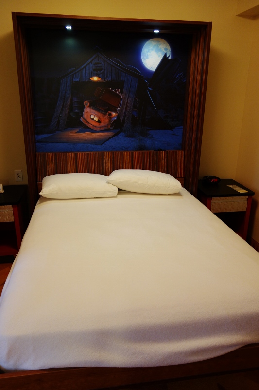 Table Bed Unfolded Cars Family Suite at Disney's Art of Animation Resort from yourfirstvisit.net