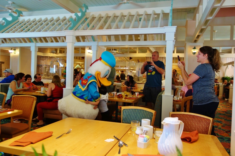 Donald at Cape May Cafe Disney's Beach Club Resort from yourfirstvisit.net