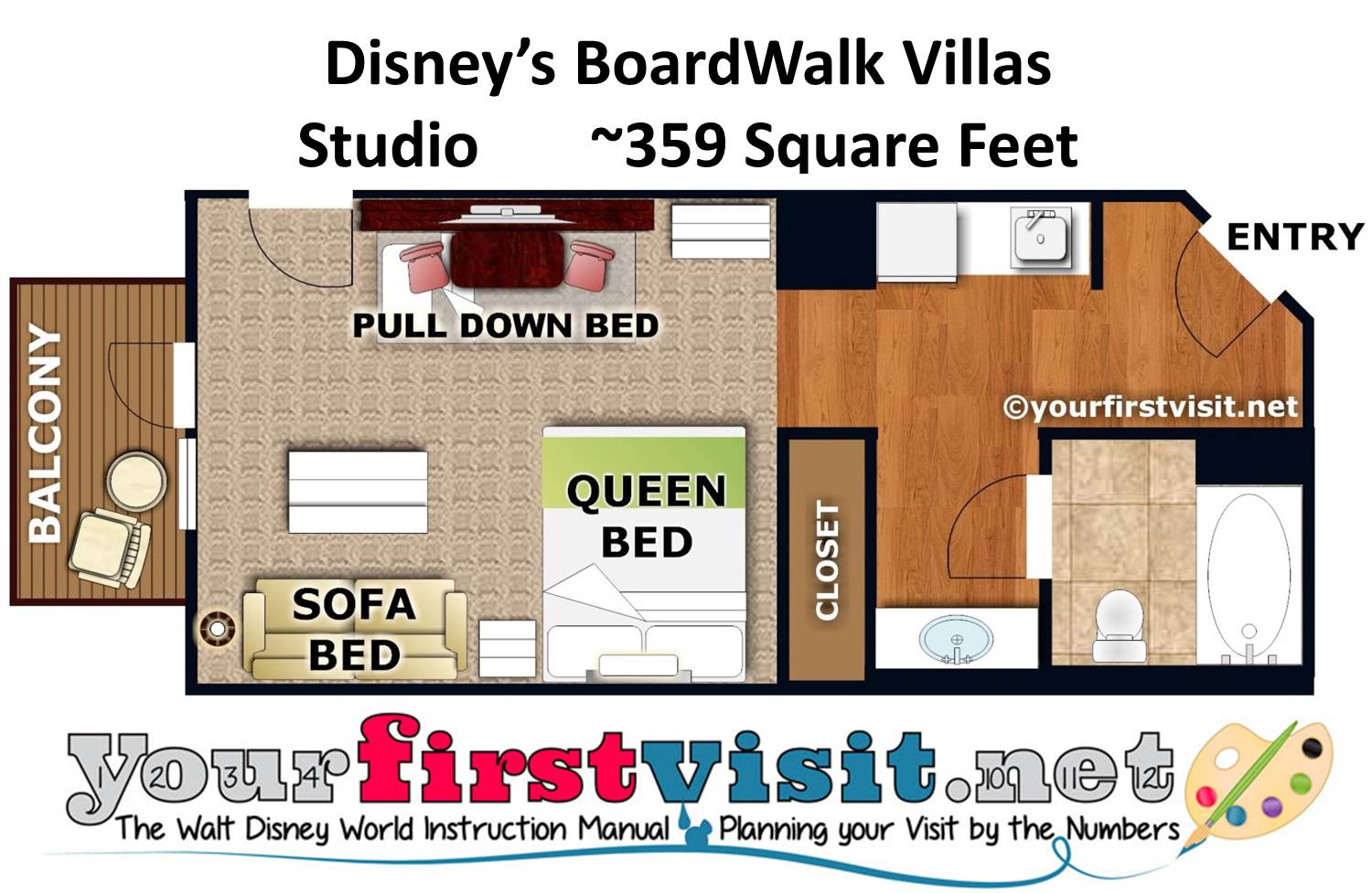 Accommodations And Theming At Disney S Boardwalk Villas