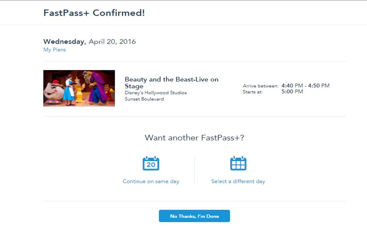 Confirmed for FastPass+ from yourfirstvisit.net