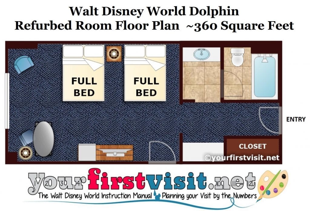 Photo Tour Of A Standard Room At The Disney World Dolphin Yourfirstvisit Net
