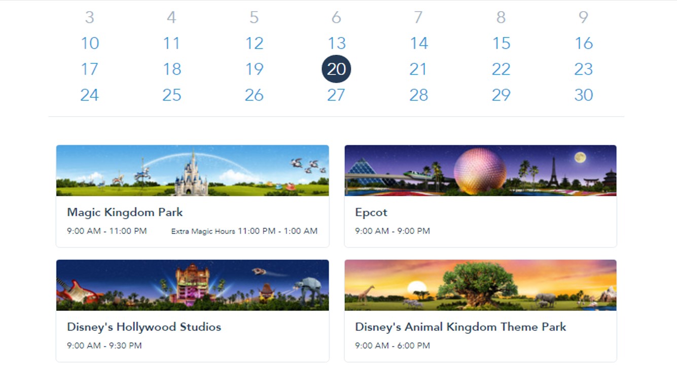 Parks for FastPass+ from yourfirstvisit.net