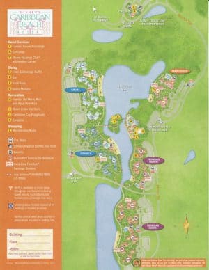 Caribbean Resort Disney World Map