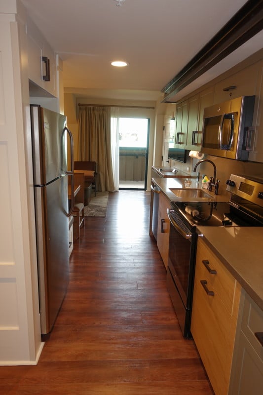 The Living Dining Kitchen Space Of One And Two Bedroom