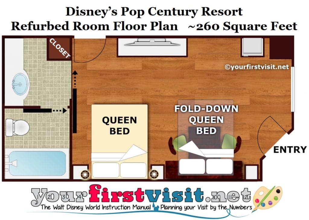 Photo Tour Of A Refurbed Room At Disney S Pop Century Resort