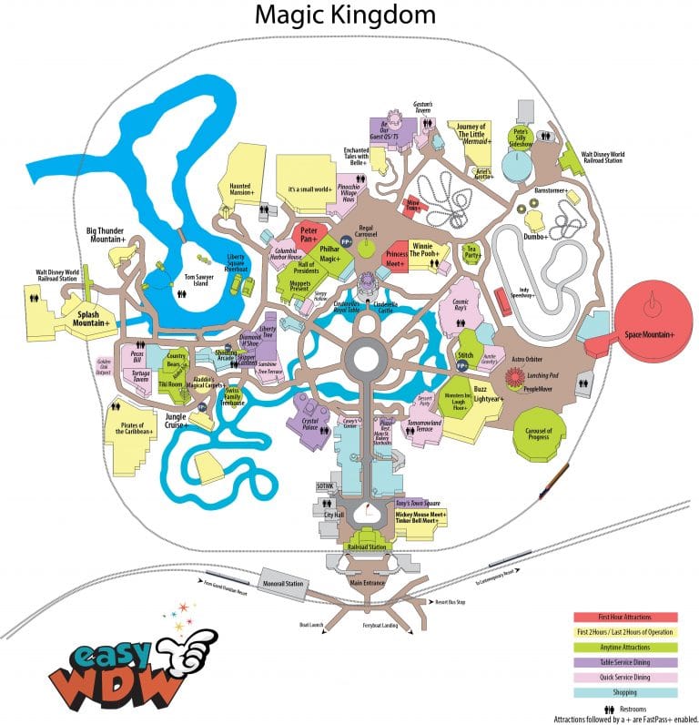 map of disney world magic kingdom 2018