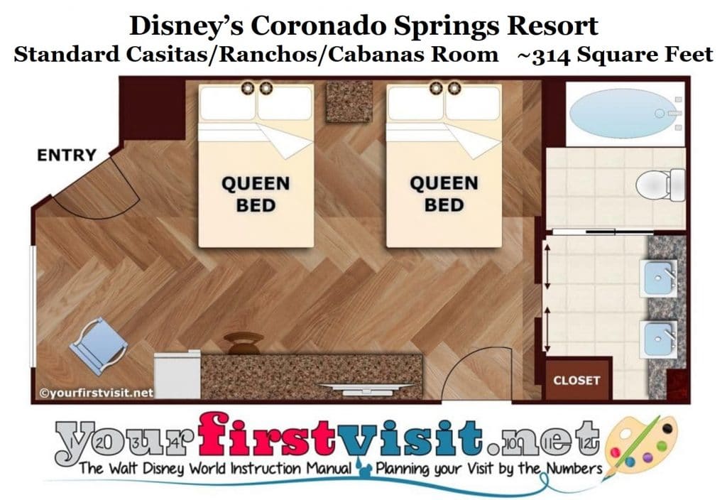 Coronado Springs Resort, Disney World Map Shower Curtain