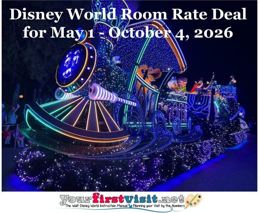 New Disney World Room Rate Deal for May 1-October 4, 2026 ...